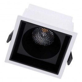 Φωτιστικό Οροφής - Σποτ Χωνευτό Pluto-B 60276 15W Led 10,4x10,4x6,5cm White-Black GloboStar WHITE-BLACK