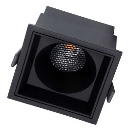 Φωτιστικό Οροφής - Σποτ Χωνευτό Pluto-B 60281 15W Led 10,4x10,4x6,5cm Black GloboStar BLACK