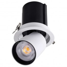 Ceiling Lamp - Recessed Spot Virgo-B 60310 20W Led Φ13,5x14cm White-Black GloboStar WHITE-BLACK