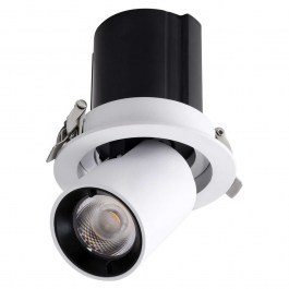 Ceiling Lamp - Recessed Spot Virgo-S 60303 7W Led Φ9x9cm White-Black GloboStar WHITE-BLACK