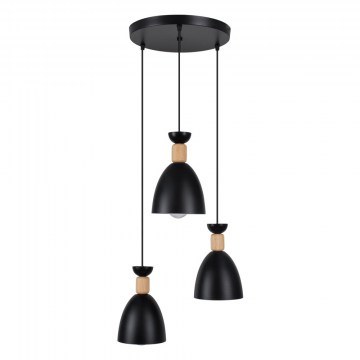 Ceiling Lamp Ava 61572 E27 35x130cm Black GloboStar