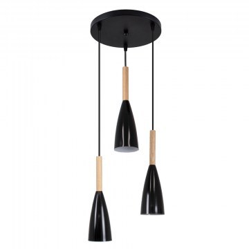 Ceiling Lamp Dillon 00626 E27 Φ26x130cm Black GloboStar