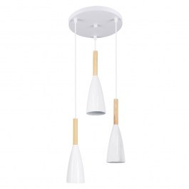 Φωτιστικό Οροφής Dillon 00627 E27 Φ26x130cm White GloboStar WHITE