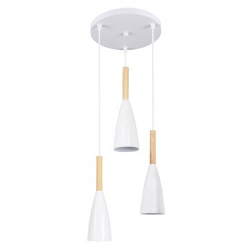 Φωτιστικό Οροφής Dillon 00627 E27 Φ26x130cm White GloboStar