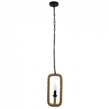 Ceiling Lamp Lindell 10001110 E14 Φ18x33cm Beige-Black GloboStar