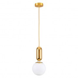Ceiling Lamp Maverick 00943 E27 Φ15x15cm White-Gold GloboStar WHITE-GOLD