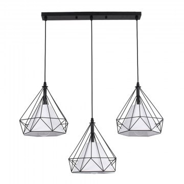 Ceiling Light Eiffel 61569 E27 68x25x130cm Black GloboStar