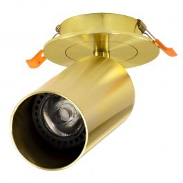 Φωτιστικό Οροφής - Σποτ Χωνευτό Leo 60352 GU10 Φ6x17cm Gold GloboStar GOLD
