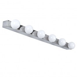 Φωτιστικό Τοίχου - Απλίκα Bella 60453 Led 18W IP44 70x11x6cm Silver GloboStar SILVER