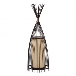 Φωτιστικό Δαπέδου Azores 01754 Φ30x90cm 1xE27 Dark Brown GloboStar DARK BROWN