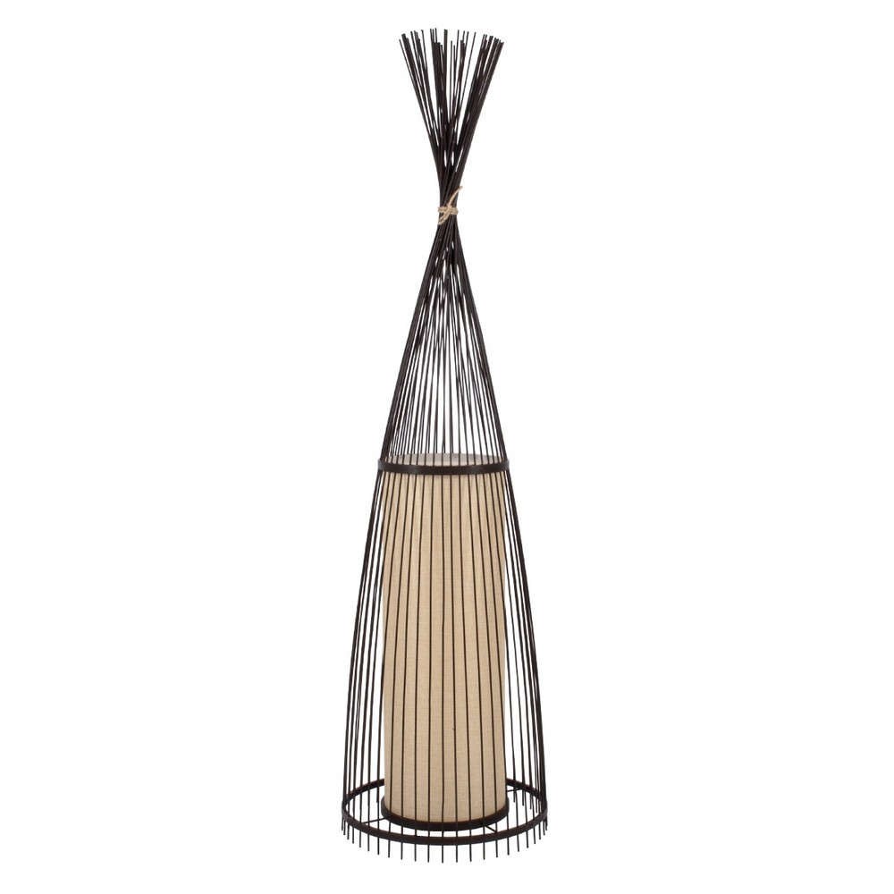 Φωτιστικό Δαπέδου Azores 01756 Φ40x150cm 1xE27 Dark Brown GloboStar
