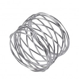 Δαχτυλίδι Πετσέτας Gourmet 35000 Φ5x3,5cm Silver GloboStar SILVER