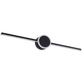 Wall Lamp-Sconce Opal 60454 60x6x10cm Led 1600lm 14W 4500K Black GloboStar BLACK