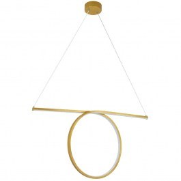 Φωτιστικό Οροφής Rome 61297 65,5x4x33cm Led 2640lm 24W Gold GloboStar GOLD