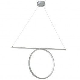 Φωτιστικό Οροφής Rome 61296 65,5x4x33cm Led 2640lm 24W Silver GloboStar SILVER