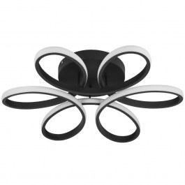 Ceiling Lamp Margaret 61400 D57x12cm With Remote Control Dim Led 6210lm 54W Black GloboStar BLACK