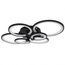 Ceiling Lamp Royal-R 61323 80,5x59x12cm With Remote Control Dim Led 16200lm 135W Black GloboStar BLACK