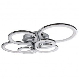Ceiling Lamp Royal-R 61324 80,5x59x12cm With Remote Control Dim Led 16200lm 135W Nickel GloboStar NICKEL