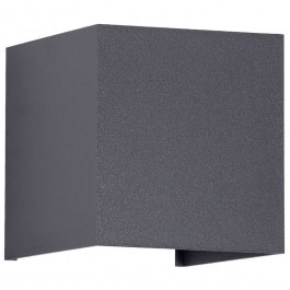Φωτιστικό Τοίχου-Απλίκα Axis-S 60564 10x10x10cm Up&Down Led 1200lm 10W 4500K Anthracite GloboStar ANTHRACITE