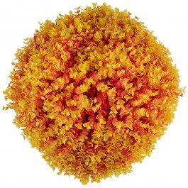 Τεχνητό Φυτό Θάμνος Πυξάρι 78516 Φ46cm Orange-Yellow GloboStar ORANGE-YELLOW