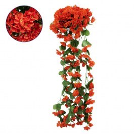 Τεχνητό Κρεμαστό Φυτό Phlox 78055 30x30x80cm Green-Red GloboStar GREEN-RED