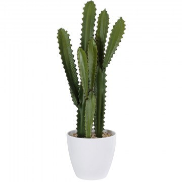 Τεχνητό Φυτό Σε Γλάστρα Cereus Jamacaru Cactus 20099 66cm Beige-Green Globostar