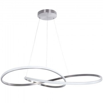 Ceiling Light With Remote Control Dexter 60919 D103cm Dim Led 13440lm 120W Nickel GloboStar