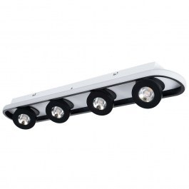 Φωτιστικό Οροφής - Σποτ Nespo 61214 80x13x6,5cm Led 5376lm 48W Black Globostar BLACK