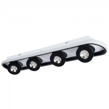 Φωτιστικό Οροφής - Σποτ Nespo 61214 80x13x6,5cm Led 5376lm 48W Black Globostar