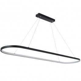 Ceiling Light With Remote Control Bolivar 61271 120x30x2cm Dim Led 6210lm 54W Black GloboStar BLACK