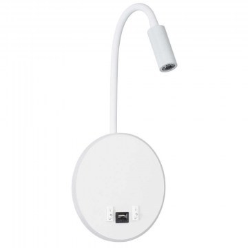 Wall Lamp - Sconce With Charger Usb Goose 60881 15,5x15x30,5cm Led 600lm 6W 4500K White Globostar