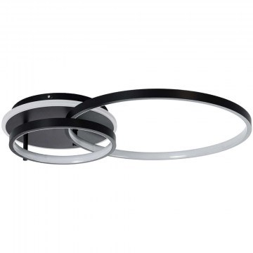 Ceiling Lamp With Remote Control Nemesis 61105 D25/45cm Dim Led 7573lm 67W Black GloboStar