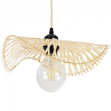 Pendant Lamp Boho Melemele 01839 D35x4cm 1xE27 Beige GloboStar