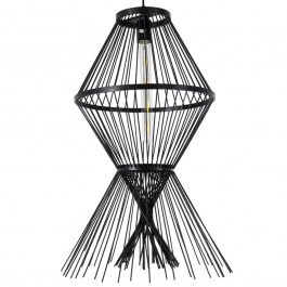 Pendant Lamp Yoshi Boho 01929 D35x60cm 1xE27 Black GloboStar BLACK