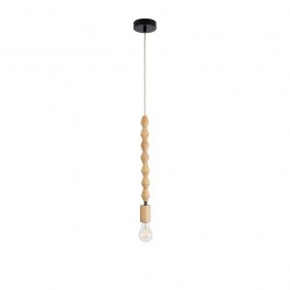 Φωτιστικό Οροφής Κρεμαστό Beads 00699 1xE27 IP20 4x43cm Beige GloboStar BEIGE