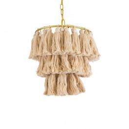 Pentant Lamp Missoula 02084 Boho 1xE27 IP20 30x40cm Beige GloboStar BEIGE