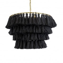 Φωτιστικό Οροφής Κρεμαστό Missoula 02091 Boho 1xE27 IP20 60x40cm Black GloboStar BLACK