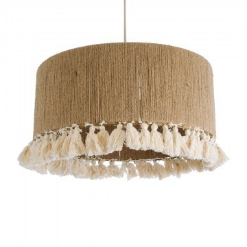 Φωτιστικό Οροφής Κρεμαστό Puertorico 02094 Boho 3xE27 IP20 50x27cm Beige-White GloboStar