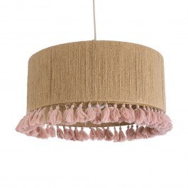 Pentant Lamp Puertorico 02096 Boho 3xE27 IP20 50x27cm Beige-Pink GloboStar BEIGE-PINK