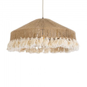 Pentant Lamp Mazu 02098 Boho 1xE27 IP20 50x25cm Beige-White GloboStar
