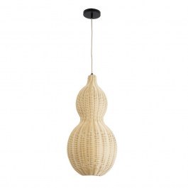 Φωτιστικό Οροφής Κρεμαστό Kingstown 02168 Boho 1xE27 IP20 30x60cm Beige GloboStar BEIGE