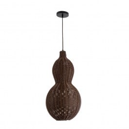 Φωτιστικό Οροφής Κρεμαστό Kingstown 02169 Boho 1xE27 IP20 30x60cm Brown GloboStar BROWN