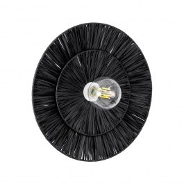 Φωτιστικό Τοίχου - Απλίκα Colombo 02280 Boho 1xE27 IP20 40x4,5cm Black GloboStar BLACK