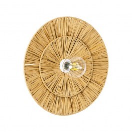 Φωτιστικό Τοίχου - Απλίκα Colombo 02284 Boho 1xE27 IP20 40x4,5cm Beige GloboStar BEIGE