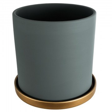 Κασπώ Napoli 20495 Φ20x20cm Grey-Gold GloboStar