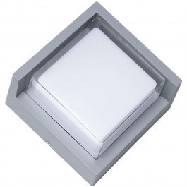 Φωτιστικό Τοίχου - Απλίκα Apex 60771 17x17x9cm Led 1050lm 10W 4500K Grey GloboStar GREY