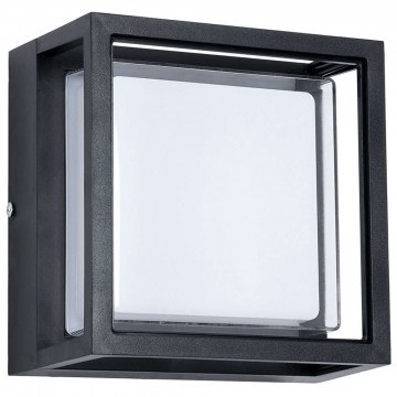 Wall Lamp - Sconce Majestic 60773 17x17x9cm Led 1050lm 10W 4500K Black GloboStar