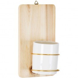 Flower Pot Ikaria 20472 D13x23cm Multi-Gold GloboStar MULTI-GOLD
