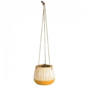 Κασπώ Κρεμαστό Bubastis 20528 Φ13x10,5cm White-Orange GloboStar