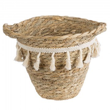 Κασπώ Santorini 20572 Φ17x16cm Beige-White GloboStar